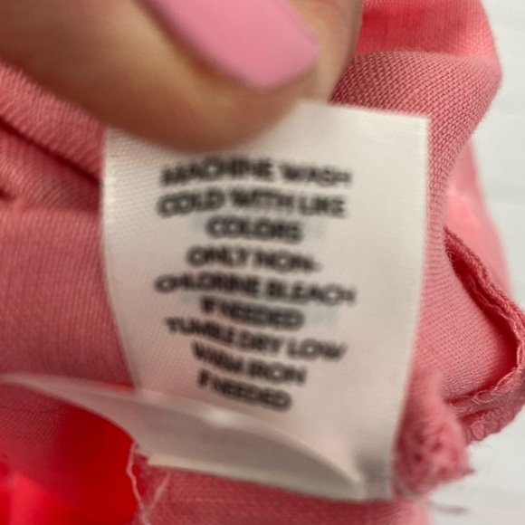 J.Jill 100% linen salmon color button down top blouse Mp - Picture 5 of 15